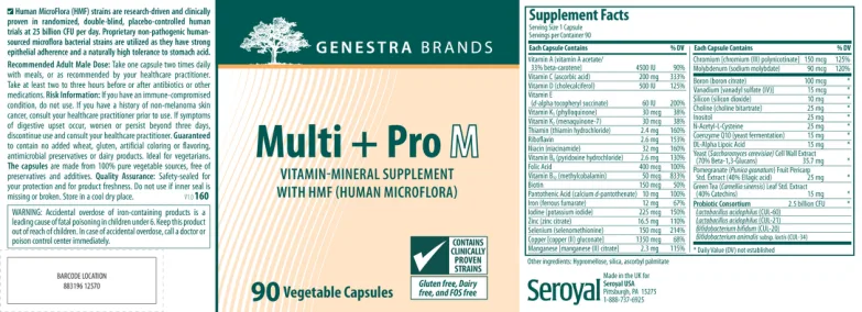 Label for Multi + Pro M