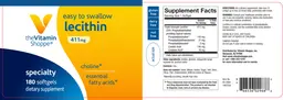 Label for Lecithin 411 mg