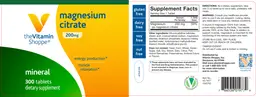 Magnesium Citrate 200 mg