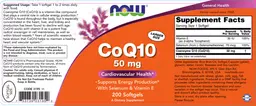 Label for CoQ10 50 mg