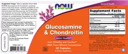 Label for Glucosamine & Chondroitin