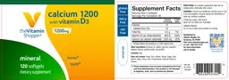 Label for Calcium 1200 With Vitamin D3