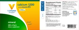 Label for Calcium 1200 With Vitamin D3