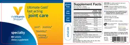 Label for Ultimate Gold Fast Acting Joint Care