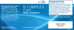 Label for B Complex CWS