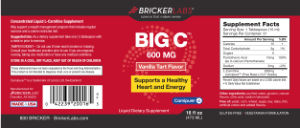 Big-C 600 mg Vanilla Tart Flavor