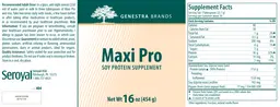 Label for Maxi Pro