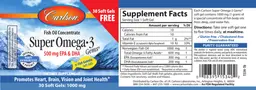 Label for Super Omega-3 Gems
