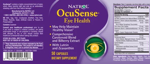 Label for OcuSense