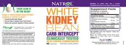 Label for White Kidney Bean Carb Intercept