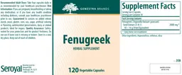 Label for Fenugreek