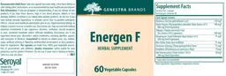Label for Energen F