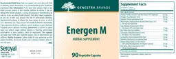 Label for Energen M