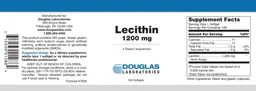 Label for Lecithin 1200 mg