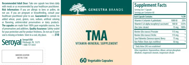Label for TMA