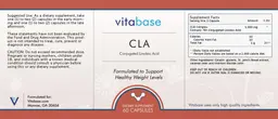 Label for CLA Conjugated Linolenic Acid