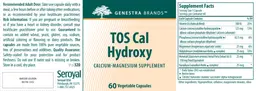 Label for TOS Cal Hydroxy