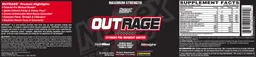 Label for Outrage Blackberry Lemonade