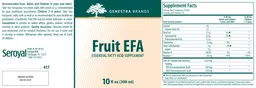 Label for Fruit EFA