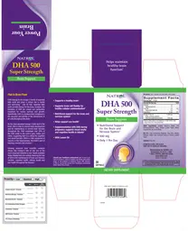 Label for DHA 500 Super Strength
