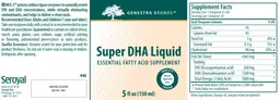 Label for Super DHA Liquid