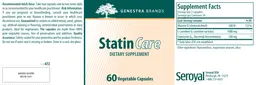 Label for Statin Care