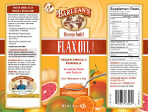 Omega Swirl Flax Oil Mango Fusion