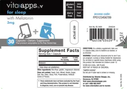 Label for For Sleep With Melatonin 3 mg