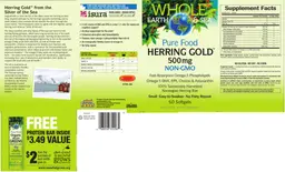 Label for Herring Gold 500 mg