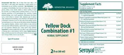 Label for Yellow Dock Combination #1