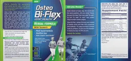 Label for Osteo Bi-Flex Herbal Formula with Turmeric