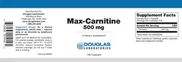 Label for Max-Carnitine 500 mg