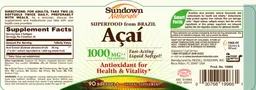 Label for Acai