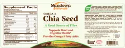 Label for Omega-3 Chia Seed