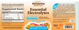 Label for Essential Electrolytes