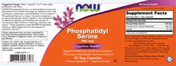 Label for Phosphatidyl Serine 100 mg