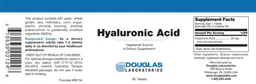 Label for Hyaluronic Acid