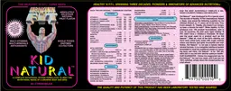 Label for Kid Natural Absolutely Delicious Natural Fruit Flavor
