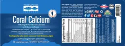 Label for Coral Calcium