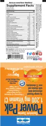 Label for Power Pak Orange Blast