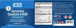 Label for Glucosamine Chondroitin & MSM with ConcenTrace