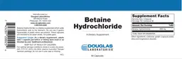 Label for Betaine Hydrochloride
