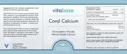 Label for Coral Calcium