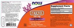 Label for 7-KETO 100 mg