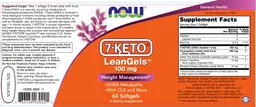7-KETO LeanGels 100 mg