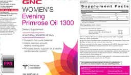 Label for Evening Primrose Oil 1300