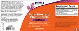 Label for Beta-Sitosterol Plant Sterols