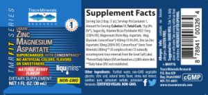 Liquid Zinc Magnesium Aspartate Natural 