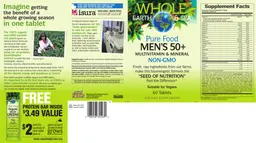 Label for Pure Food Men's 50+