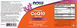 Label for Chewable CoQ10 200 mg